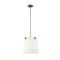 Z-Lite Weston Pendant, 3-Light, 13 In.W x 13 In.H, Matte Black/Cream 3502P13-MB - alternate 6